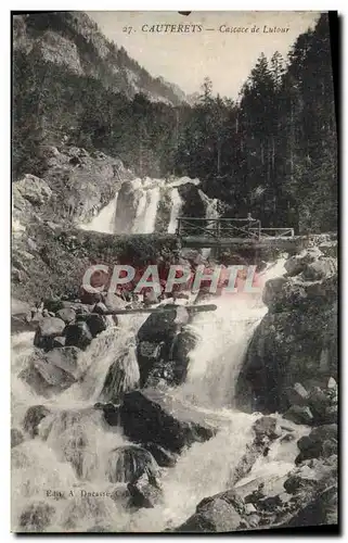 Ansichtskarte AK Cauterets Cascade de Lutour