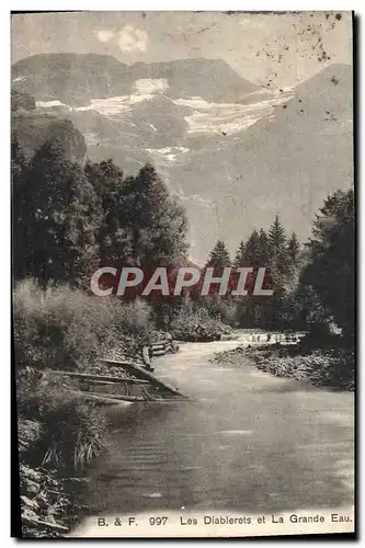 Cartes postales Les Diablerets et la grande eau