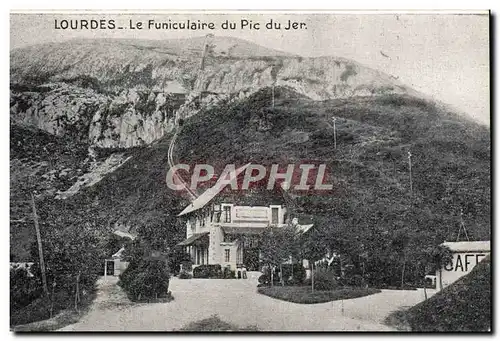 VINTAGE POSTCARD Heavy the Funicular of the Peak of Jer