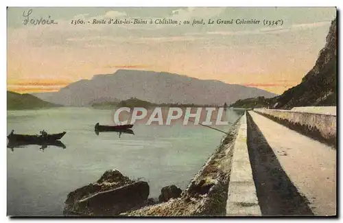 Cartes postales Route d'Aix Les Bains a Chatillon au fond Le Grand Colombier