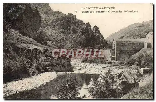 Cartes postales L&#39Ardeche Illustree Vals les Bains Colonnades Volcaniques