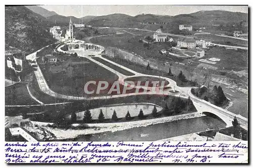 Cartes postales Lourdes Panorama de la basilique