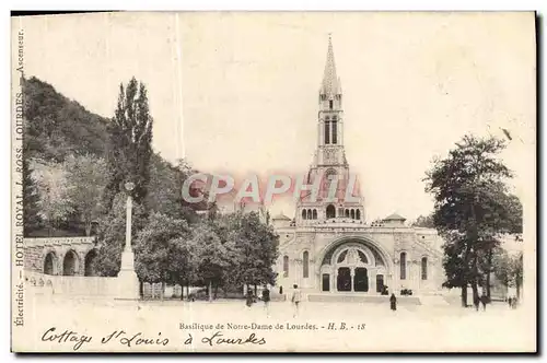 Ansichtskarte AK Lourdes Basilique de Notre Dame