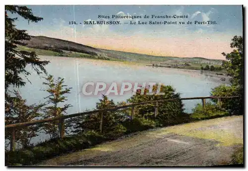 Ansichtskarte AK Malbuisson Le Lac Saint Point vu du Port Titi