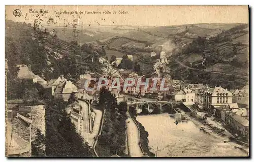 Cartes postales Bouillon Panorama pris de l&#39Ancienne route de Sedan