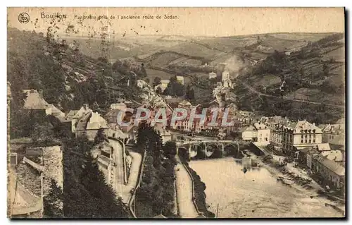 Cartes postales Bouillon Panorama pris de l'Ancienne route de Sedan
