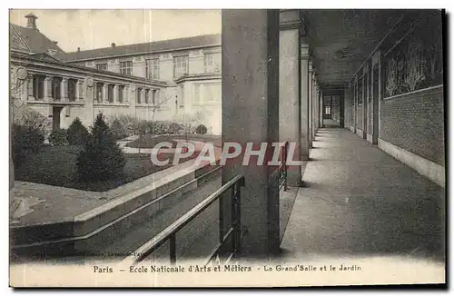 Ansichtskarte AK Paris Ecole Natinale d&#39Arts et Metiers La Grand Salle et le Jardin