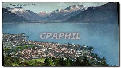 Cartes postales Vevey et la Dent du Midi