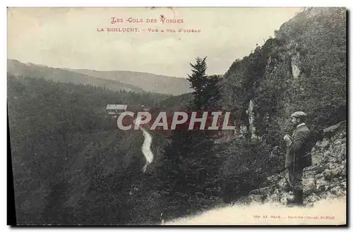 Ansichtskarte AK Les Cols Des Vosges La Schlucht Vue a Vol D&#39Oiseau