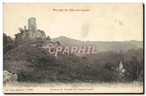 Cartes postales Vallee de Celles Chateau et Village de Pierre Percee