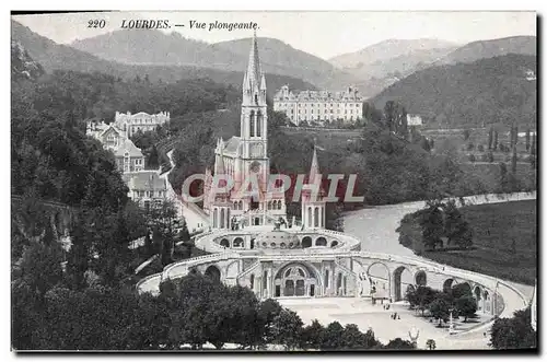 Cartes postales Lourdes Vue Plongeante