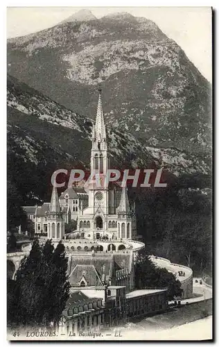 Cartes postales Lourdes La Basilique