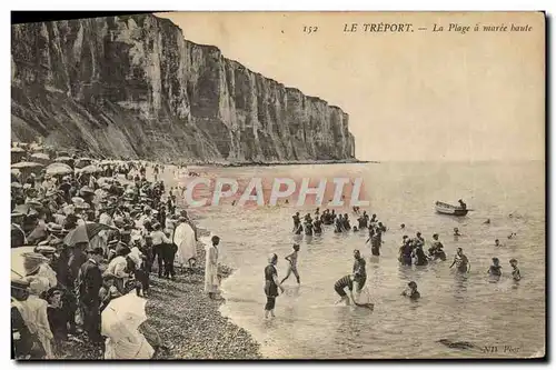 Ansichtskarte AK Le Treport La Plage a Maree haute