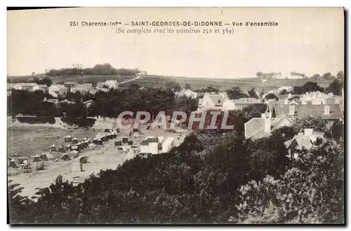 Cartes postales Charente Saint Georges De Didonne Vue d'ensemble