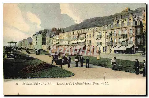 Ansichtskarte AK Boulogne Sur Mer Perspective du Boulevard Sainte Beuve