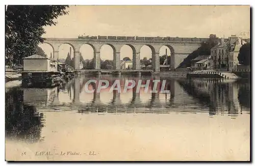 Cartes postales Laval Le Viadnc Lavoir Train