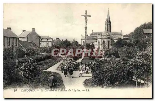 Cartes postales Cabourg Le Calvaire et l&#39Abside de l&#39Eglise