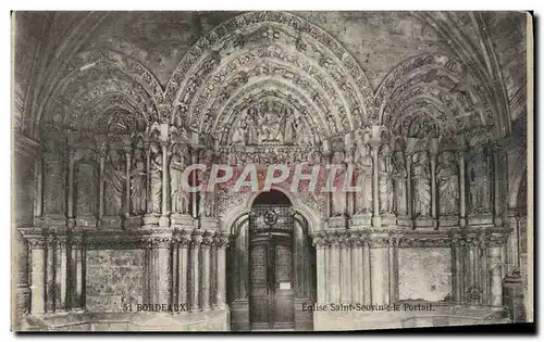 Cartes postales Bordeaux Eglise Saint Seurin le Portail