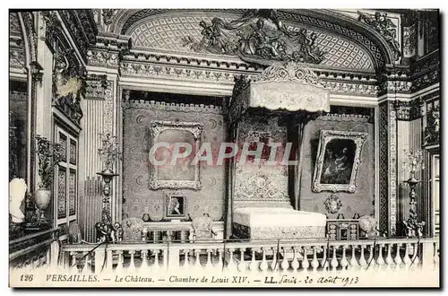 Cartes postales Versailles Le Chateau Chambre de Louis XIV