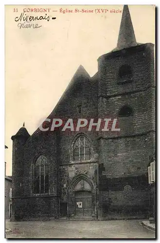 Cartes postales Corbigny Eglise Saint Seine