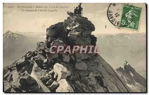 Cartes postales De Pralognan a Modane par le Col de Chavieres Le sommet de l'echelle Alpinisme
