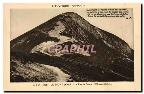 Cartes postales Le Mont Dore Le Puy de Sancy