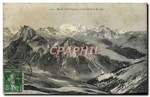 Cartes postales Massif de Pralognan vu du Col de la Forelaz