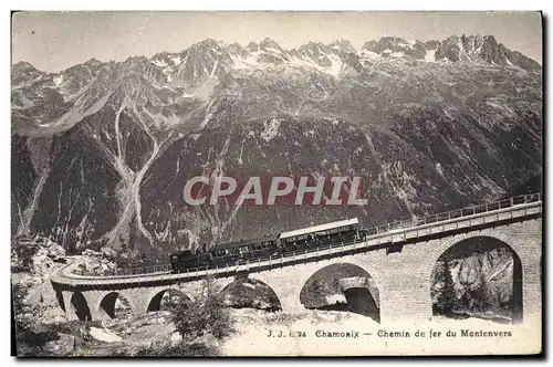 Cartes postales Chamonix Chemin de fer du Monfenvers Train