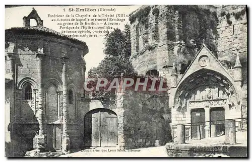 Cartes postales Saint Emilion Exterieur de la Chapelle de la Trinite