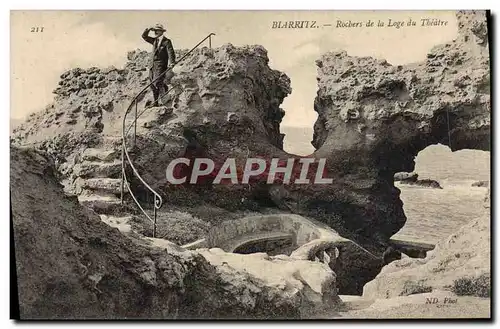 Cartes postales Biarritz Rochers de la Loge du Theatre