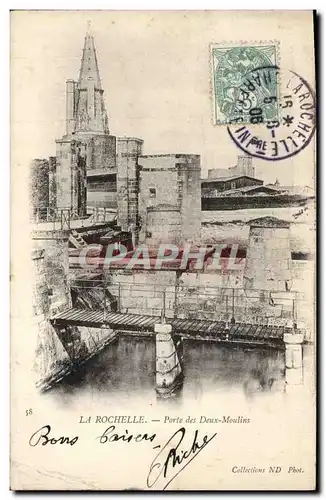 Cartes postales La Rochelle Porte des Deux Moulins