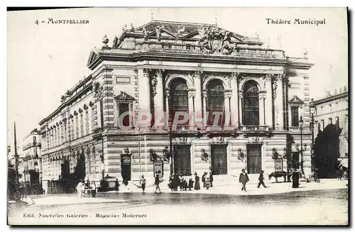 Ansichtskarte AK Montpellier Theatre Municipal