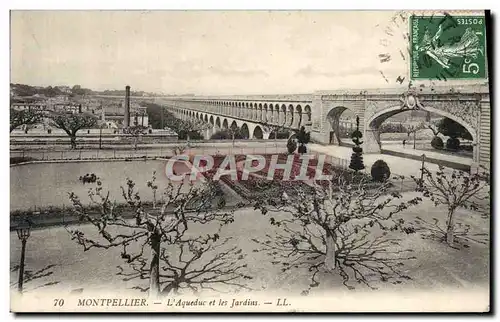 Cartes postales Montpellier L&#39Aqueduc et les Jardins