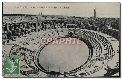 Cartes postales Nimes Vue Interieure des Arenes