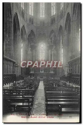 Cartes postales Narbonne Cathedrale Saint Just Maitre Autel