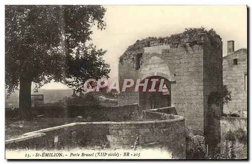 Cartes postales Saint Emilion Porte Brunel