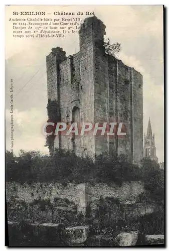 Cartes postales Saint Emilion Chateau du Roi