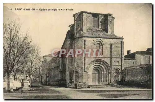 Cartes postales Saint Emilion Eglise collegiale