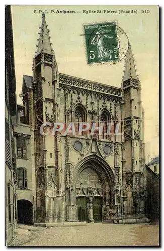 Ansichtskarte AK Avignon Eglise Saint Pierre (carte toilee)