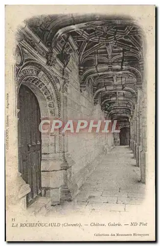 Cartes postales La Rochefouchauld Chateau Galerie