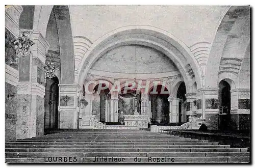 Cartes postales Lourdes Interieur du Rosaire