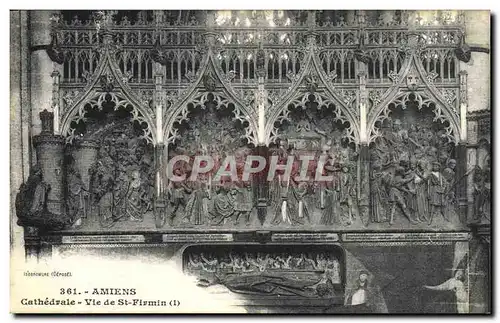 Cartes postales Amiens Cathedrale Vie de Saint Firmin