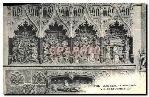 Cartes postales Amiens Cathedrale Vie de Saint Firmin