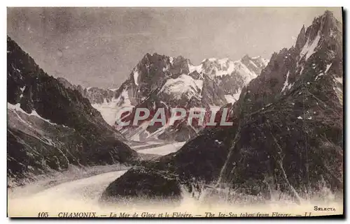 Cartes postales Chamonix La mer de Glace et le Flegere