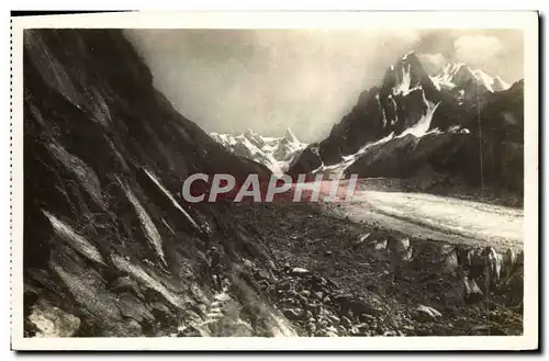 Ansichtskarte AK Chamonix La Mer de Glace et le mauvais pas