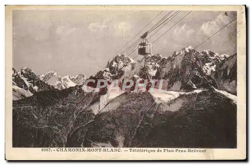 Cartes postales Chamonix Mont Blanc Teleferique de Plan Praz Brevent