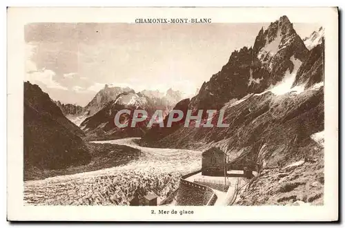 Cartes postales Chamonix Mont Blanc Mer de Glace