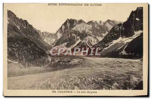 Cartes postales Chamonix La mer de glace