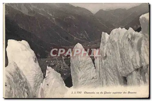 Ansichtskarte AK Chamonix vu du Glacier Superieur des Bossons