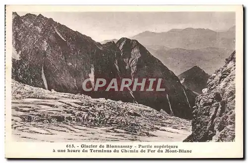 Ansichtskarte AK Glacier de Bionnassay Partie superieure a une heure du Terminus du Chemin de Fer du Mont Blanc